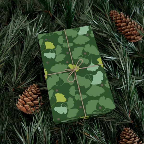 Gingko Leaves Gift Wrap Paper - Image 4